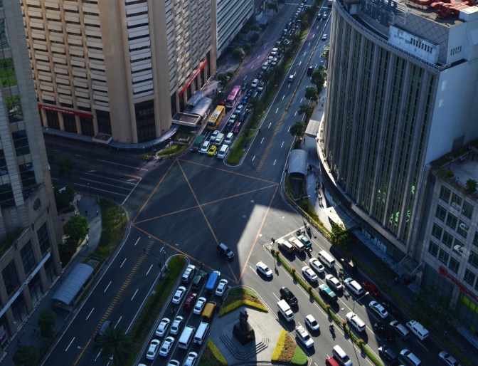 In a city with limited mass transit, a taxi is the easiest option to get from A to B.